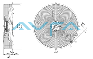 S3G630-AC52-51 Осевой вентилятор ebmpapst