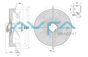 S4D400-AS04-65 Осевой вентилятор ebmpapst