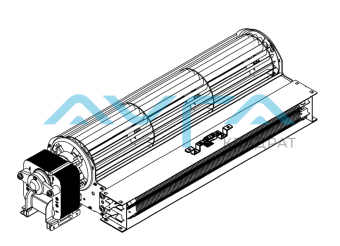 YJ61-230H 45 W B2295GL001A Тангенциальный вентилятор KELI