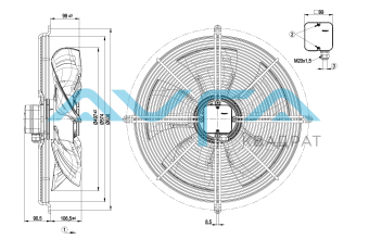S4E500-BJ01-02 Осевой вентилятор ebmpapst
