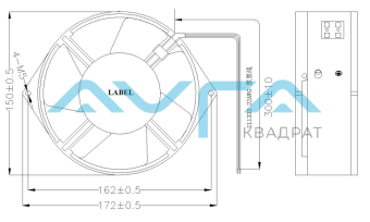 K-AC172-W230-27 KRUBO Вентилятор