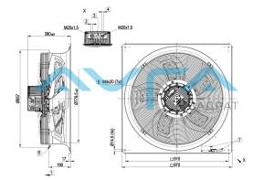 W3G80-0GV01-91 Осевой вентилятор ebmpapst