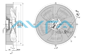 S3G630-AQ37-21 Осевой вентилятор ebmpapst