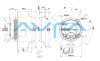 R3G280-AF35-71 Центробежный (радиальный) вентилятор ebmpapst